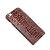 100% Real Genuine Leather Fashion Luxury Phone Case For Apple iPhone 6 6S For 6 plus 6S plus I5 SE Ostrich Foot Pattern Case