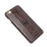 100% Real Genuine Leather Fashion Luxury Phone Case For Apple iPhone 6 6S For 6 plus 6S plus I5 SE Ostrich Foot Pattern Case