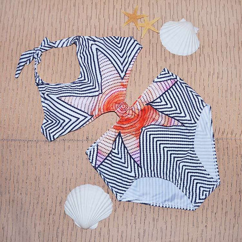 Beach Wear Jumpsuit 2016 One Pieces Swimsuit Vintage Maple Leaf Print Hollow Out Bodysuit Swimwear maillot de bain S6216